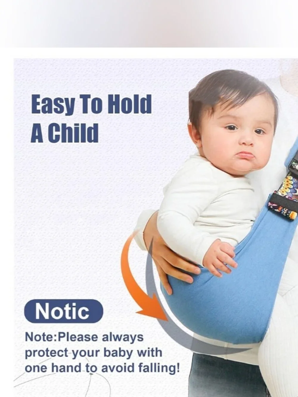 Black Kids Carrier Sling By Nivaro, Like New OS